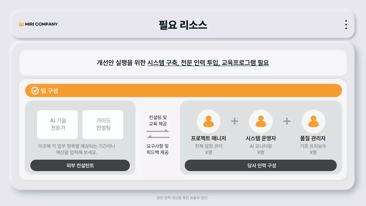 회색 모던 정책 설명