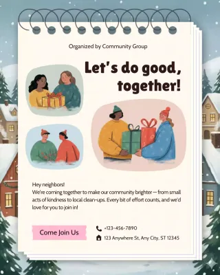 Pengumuman Komunitas Beige Notebook di Instagram