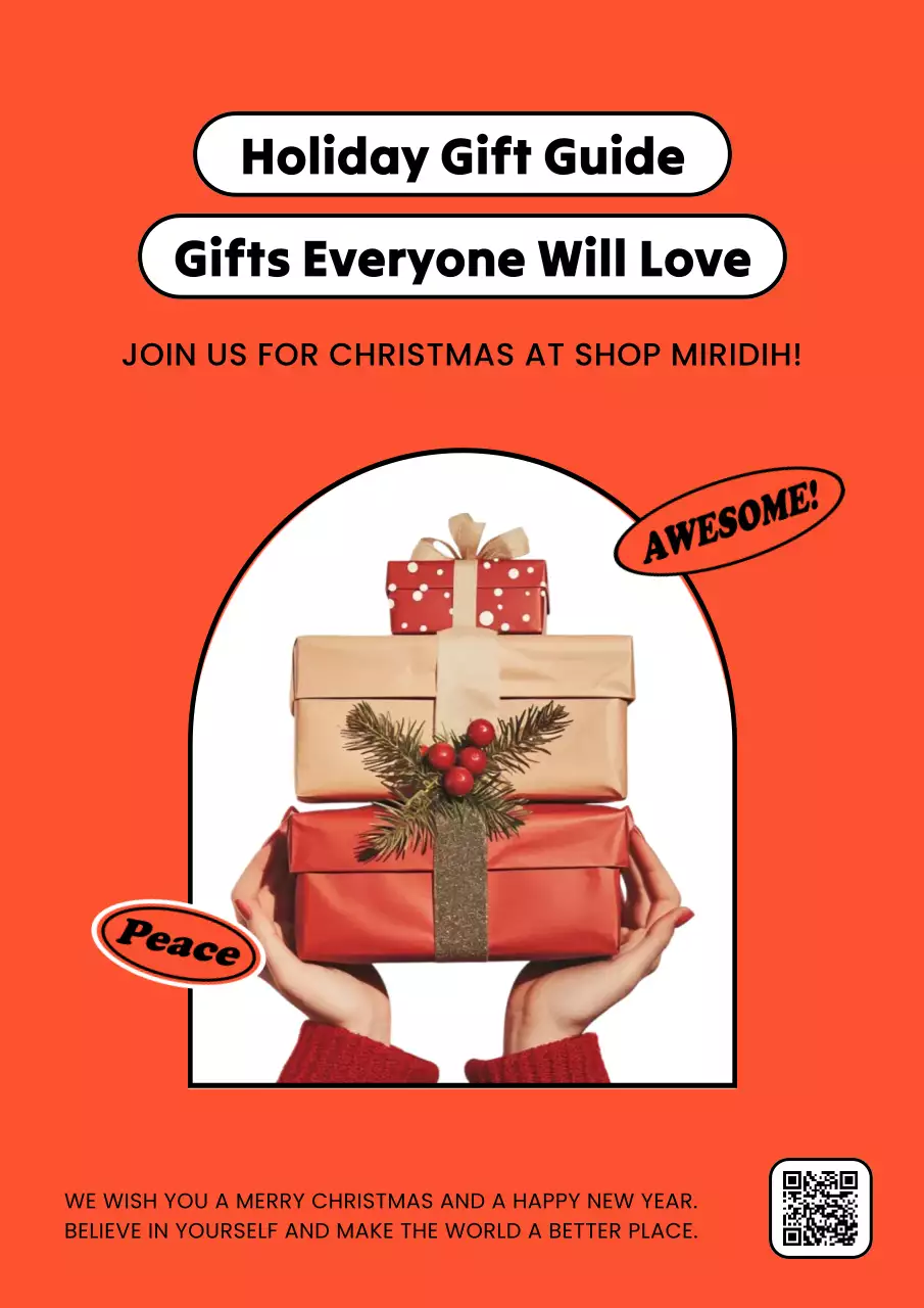 Orange Festive Holiday Promotion