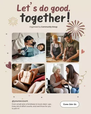 Postingan Instagram Undangan Komunitas Modern