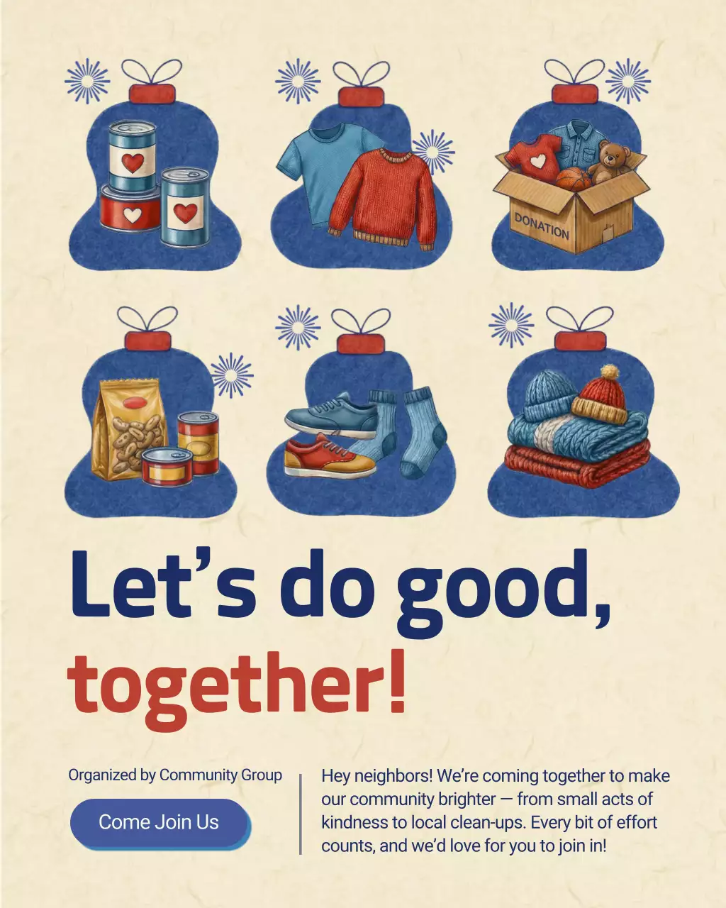 Postingan Instagram Pengumuman Amal Vintage