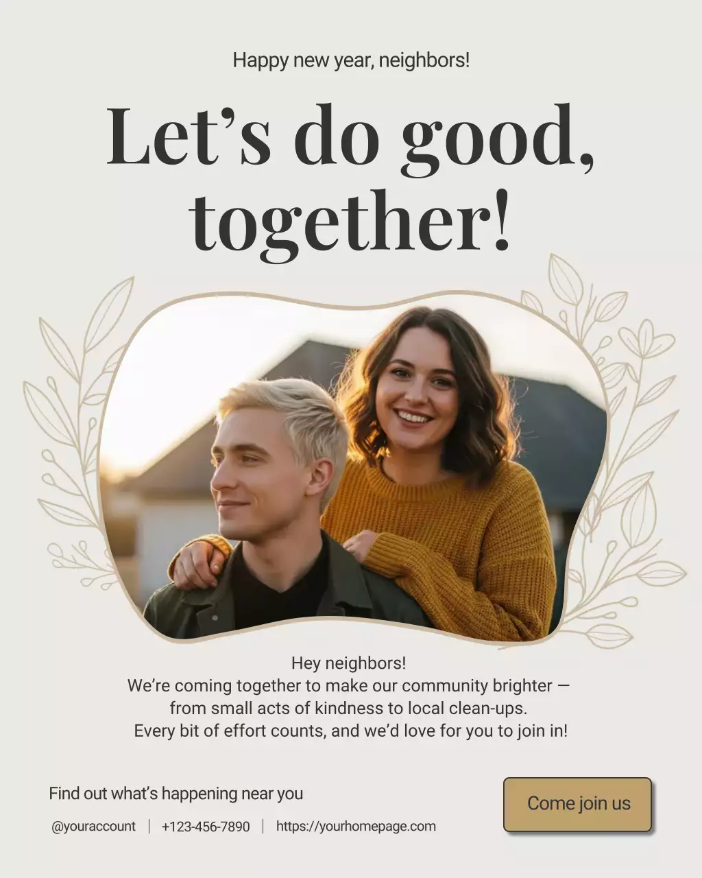 Undangan Komunitas Beige melalui Unggahan Instagram