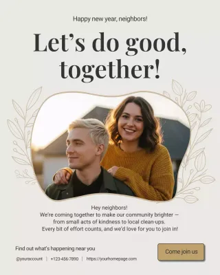 Undangan Komunitas Beige melalui Unggahan Instagram