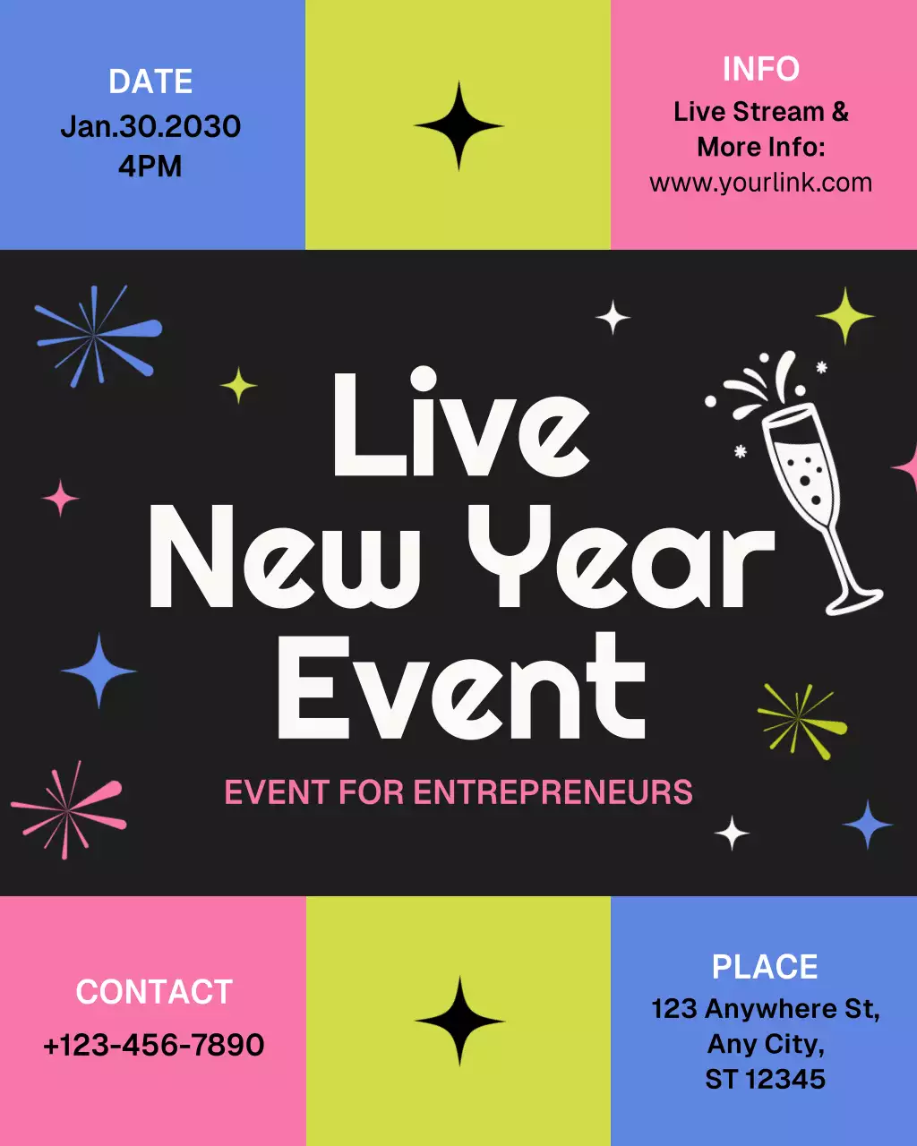 Promosi Acara Wirausaha Modern Berwarna-warni di Instagram (Vertikal)