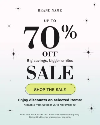 Promosi Penjualan Mint Modern, Potret Instagram