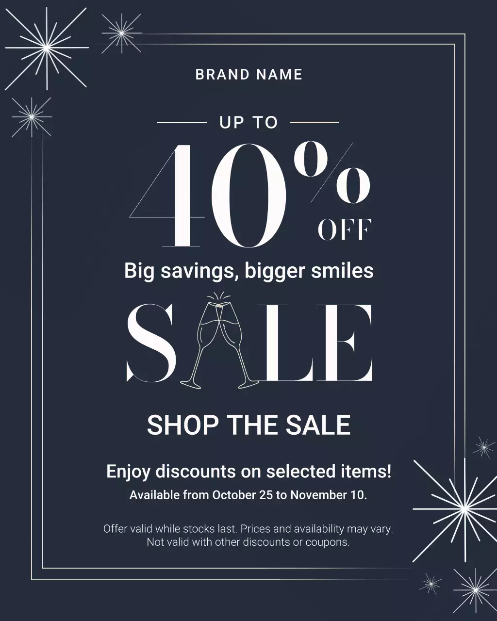 Promosi Penjualan Elegan Angkatan Laut, Potret Instagram