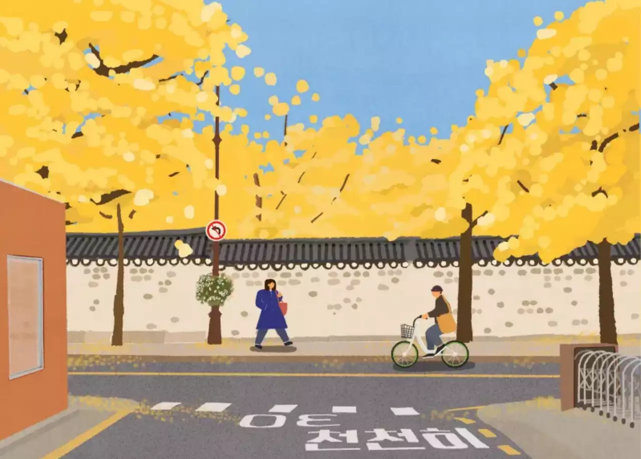 흰색 미니멀 달력 캘린더