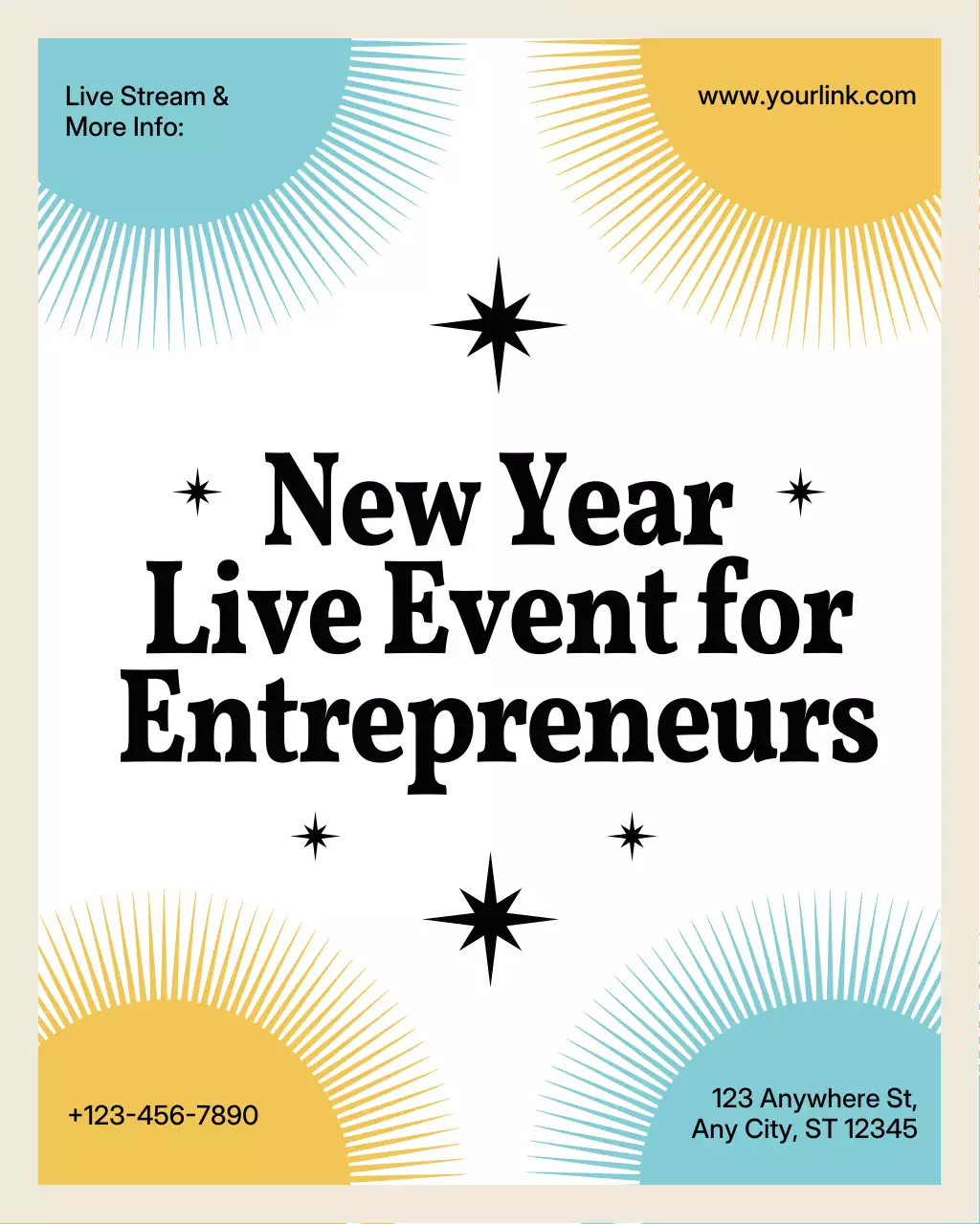 Beige Modern Entrepreneur Event Announcement Instagram Vertical