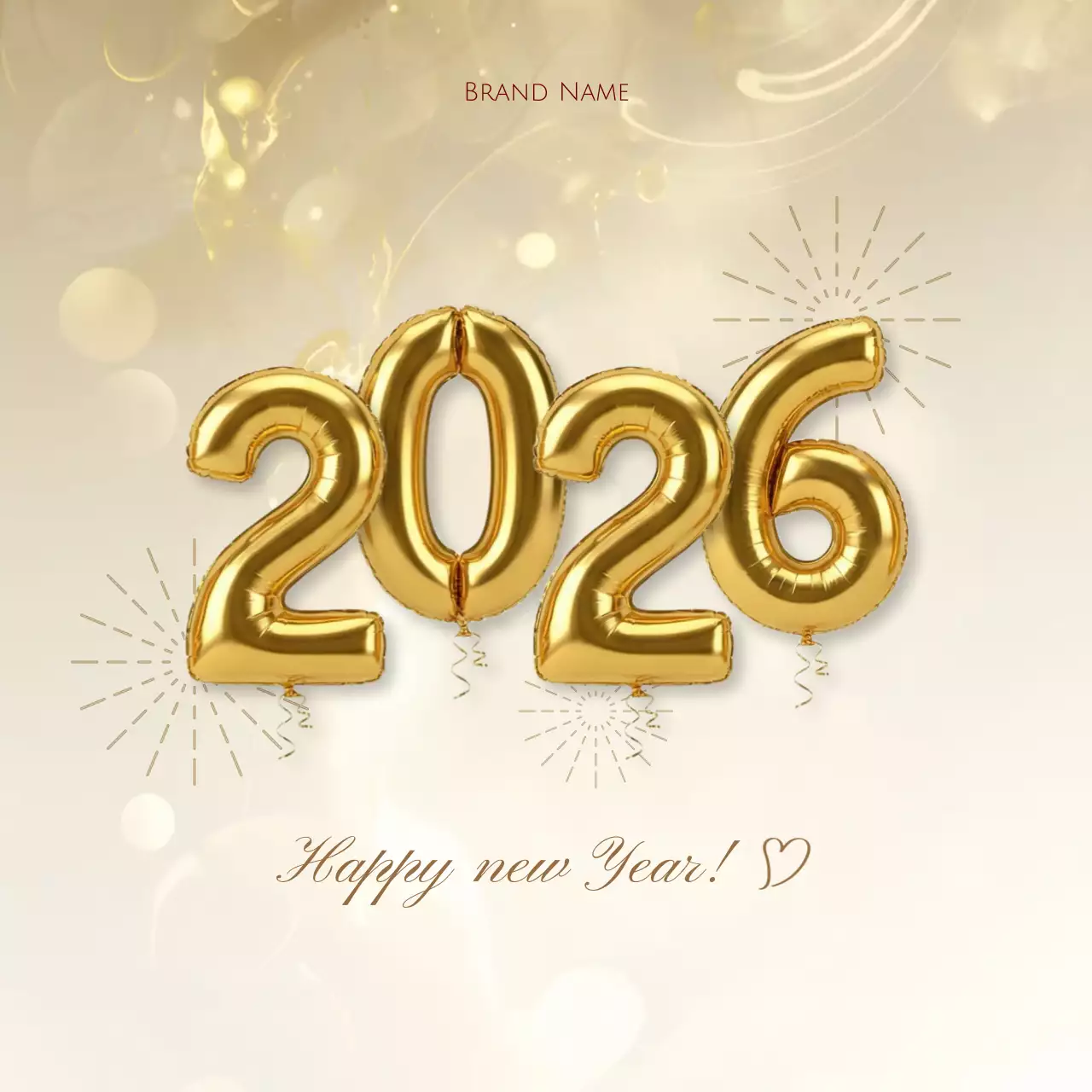2026 Gold Elegant New Year