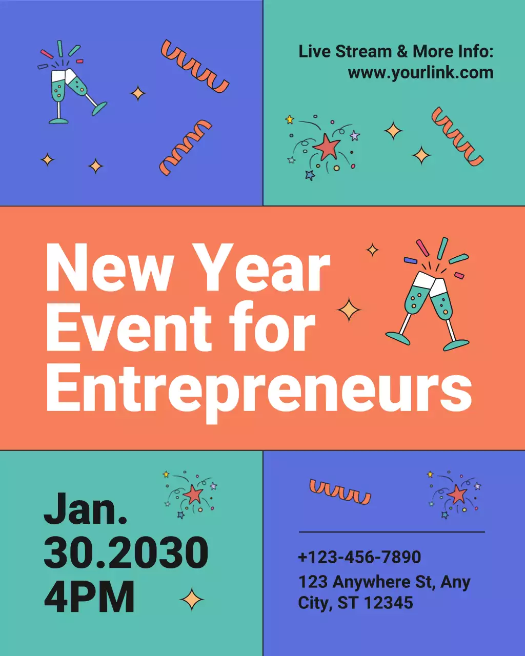 Pengumuman Acara Wirausaha Modern Instagram Vertikal