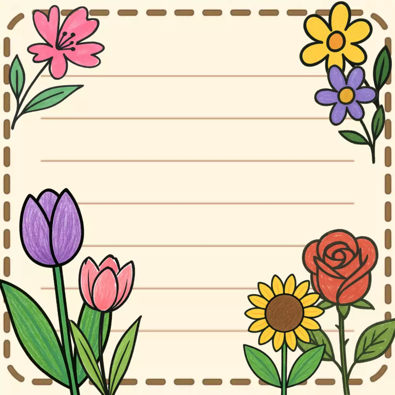 형형색색의 유니크한 빈티지 기록 프레임