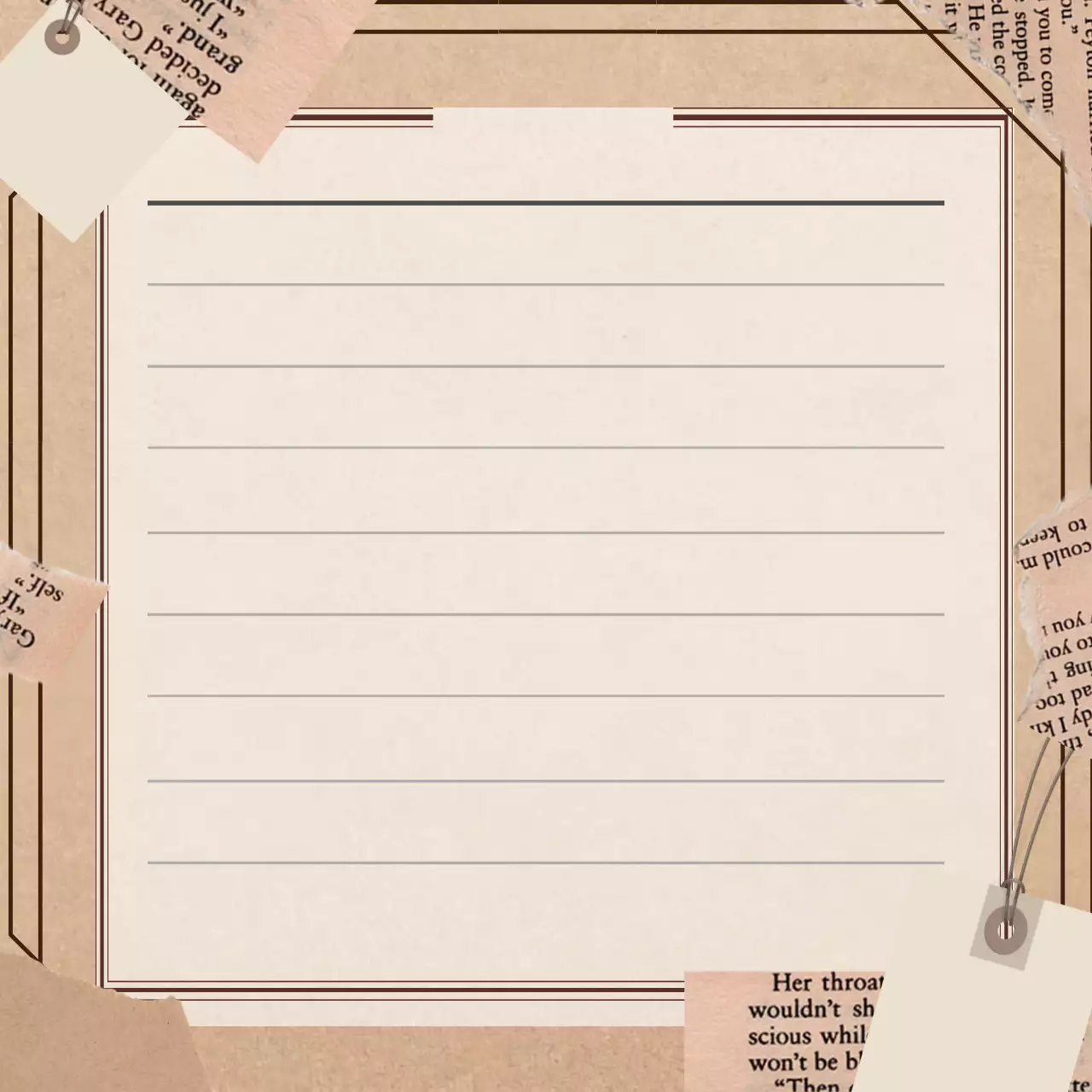 심플한 크라프트 종이