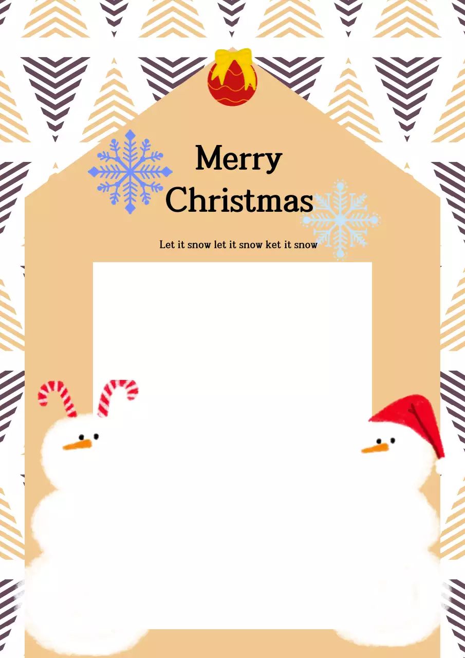 Holiday Message Template 크리스마스 메시지 디자인