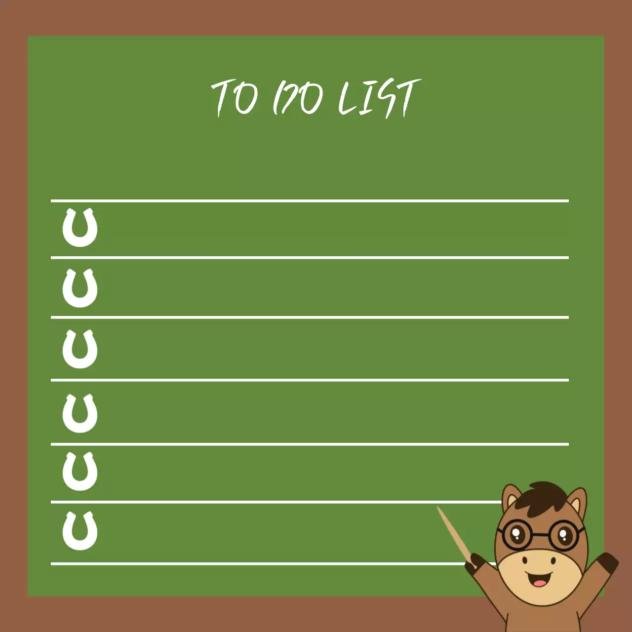 초록 아기자기한 체크리스트