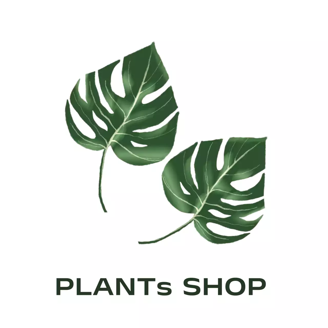 초록 심플 식물 가게 홍보