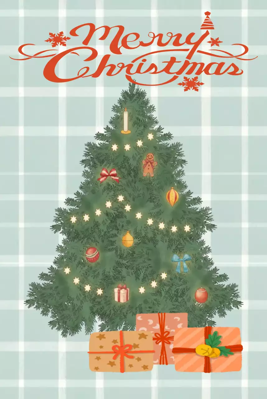 초록 빈티지 크리스마스