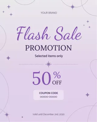 Purple Elegant Sale Advertisement Instagram Post
