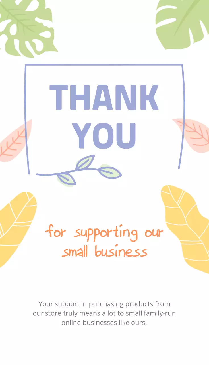 Minimalist Appreciation Message in Clean White Color