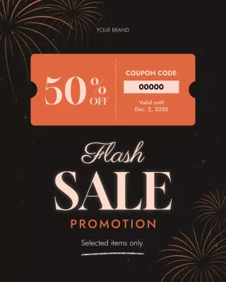 Orange Modern Sale Promotion Instagram Post