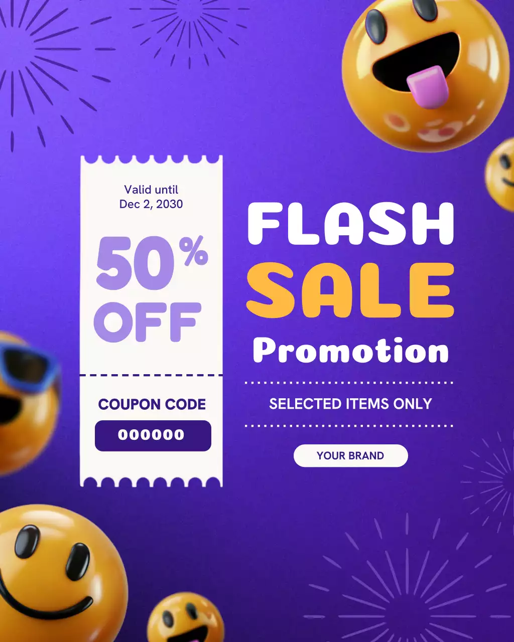 Blue Trendy Sale Advertisement Instagram Post