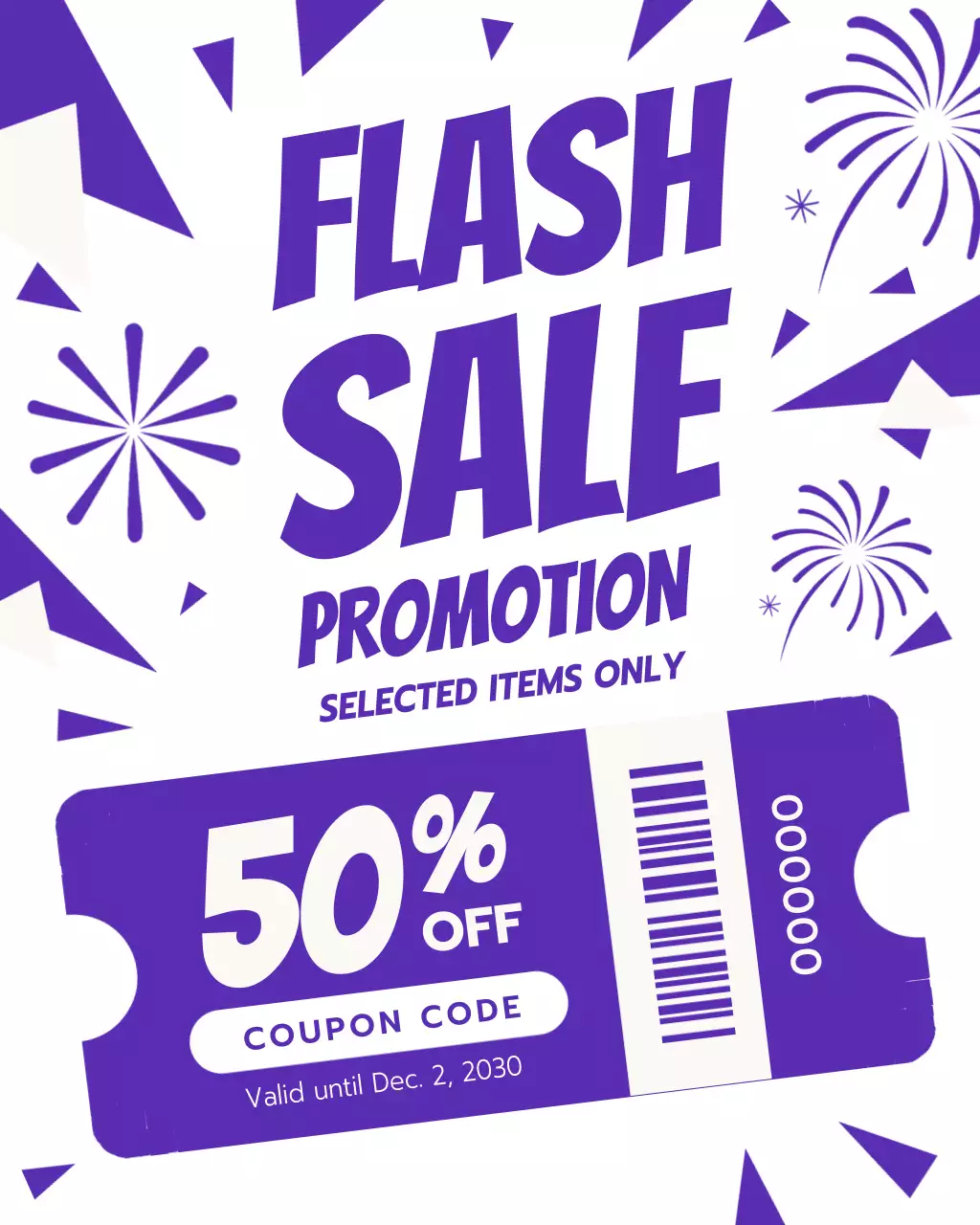 Purple Bold Sale Advertisement Instagram Post