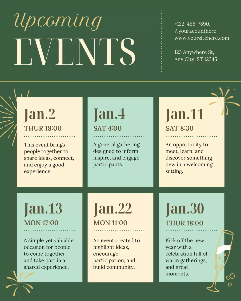 Sage Elegant Event Announcement Instagram Post