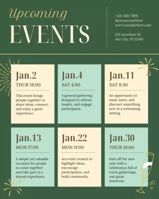 Sage Elegant Event Announcement Instagram Post