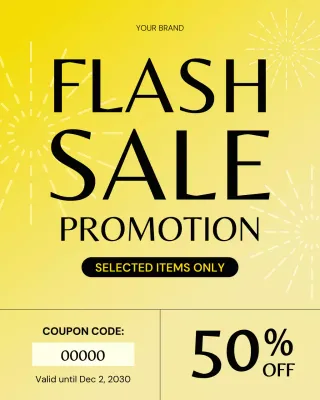 Yellow Bold Sale Promotion Instagram Post