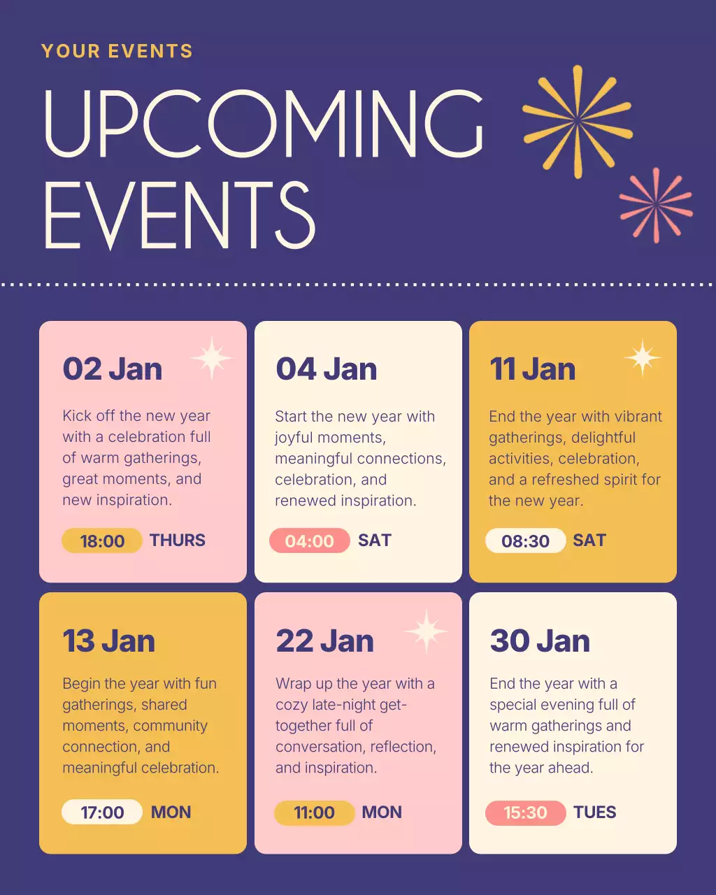 Purple Modern Event Announcement Instagram Post