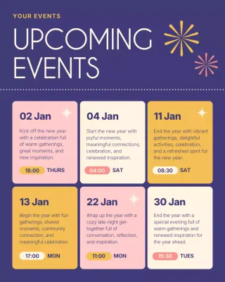 Purple Modern Event Announcement Instagram Post