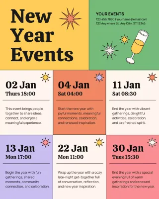 Colorful Modern Event Announcement Instagram Post