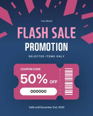 Blue Modern Sale Promotion Instagram Post