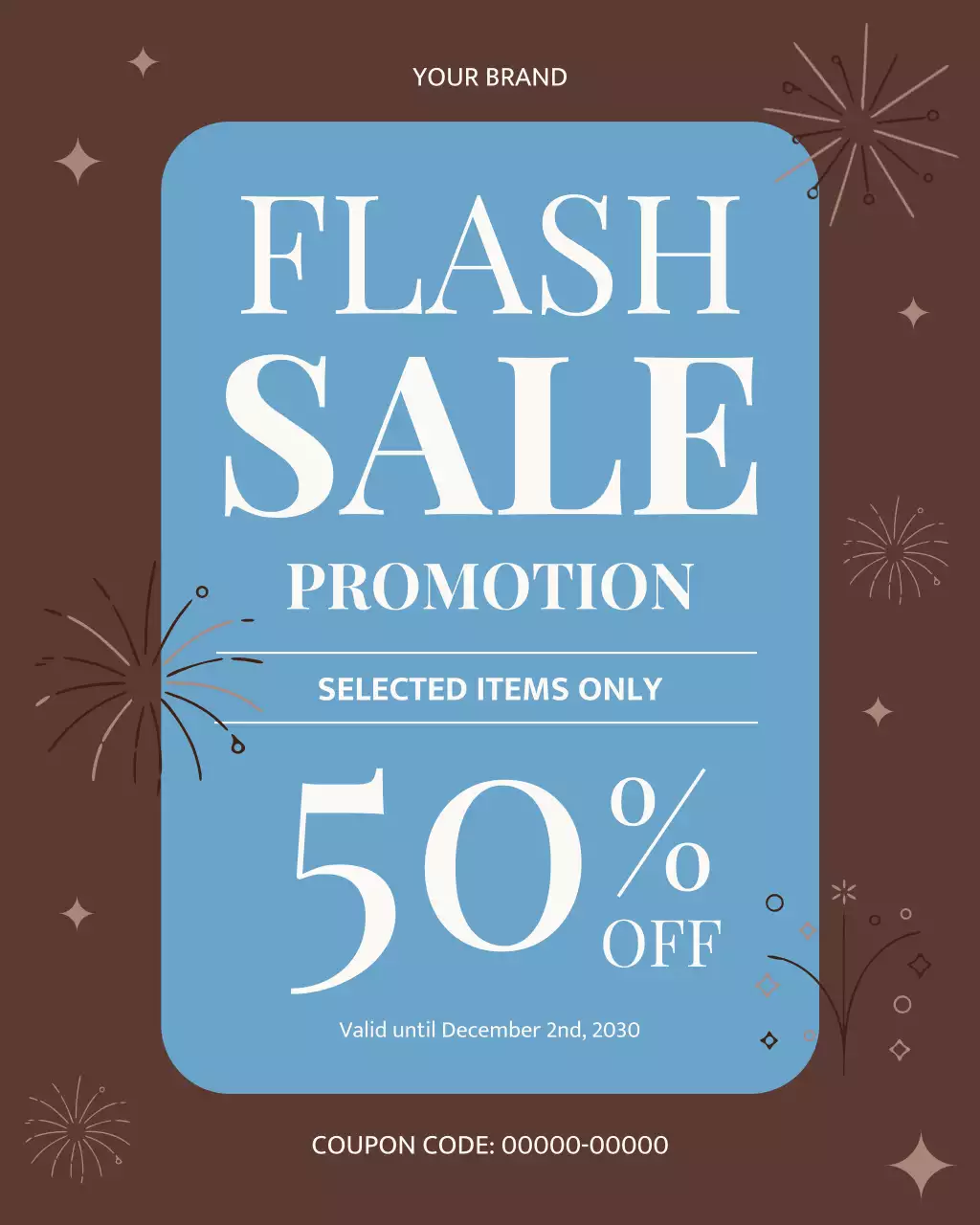 Brown Modern Sale Promotion Instagram Post