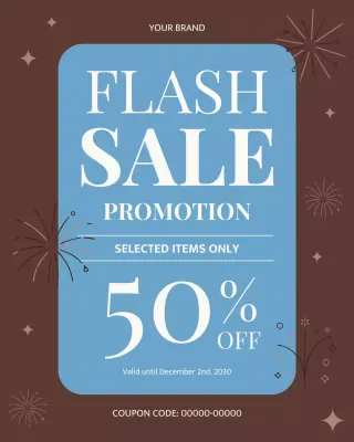 Brown Modern Sale Promotion Instagram Post