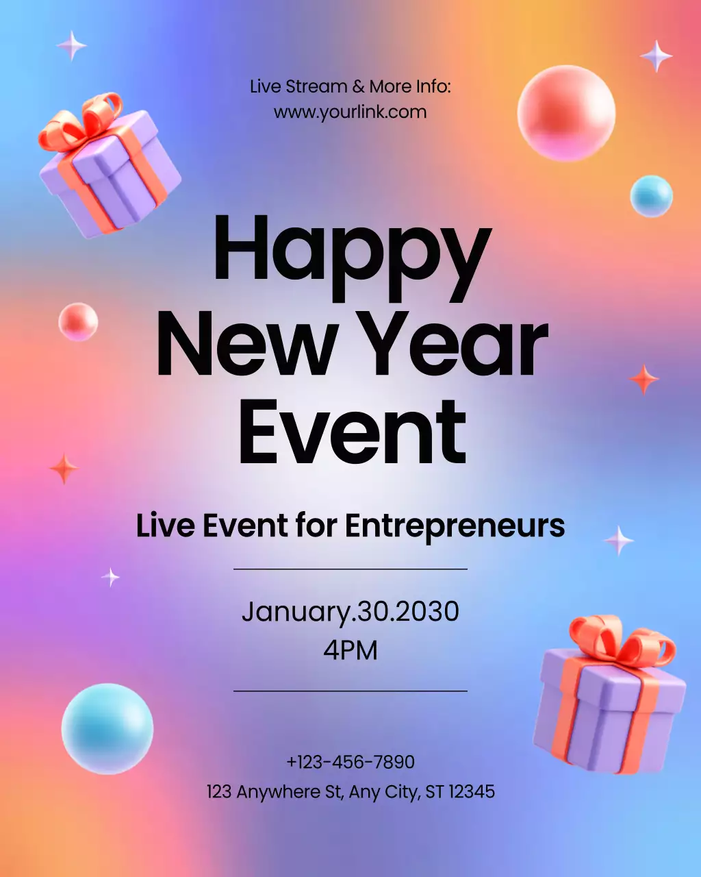 Colorful Modern Business Event Instagram Vertical