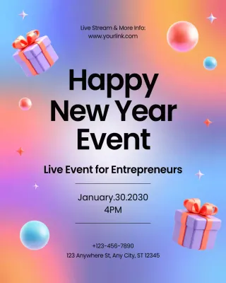 Colorful Modern Business Event Instagram Vertical