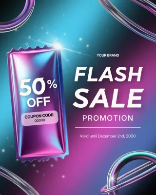 Colourful Modern Sale Promotion Instagram Post