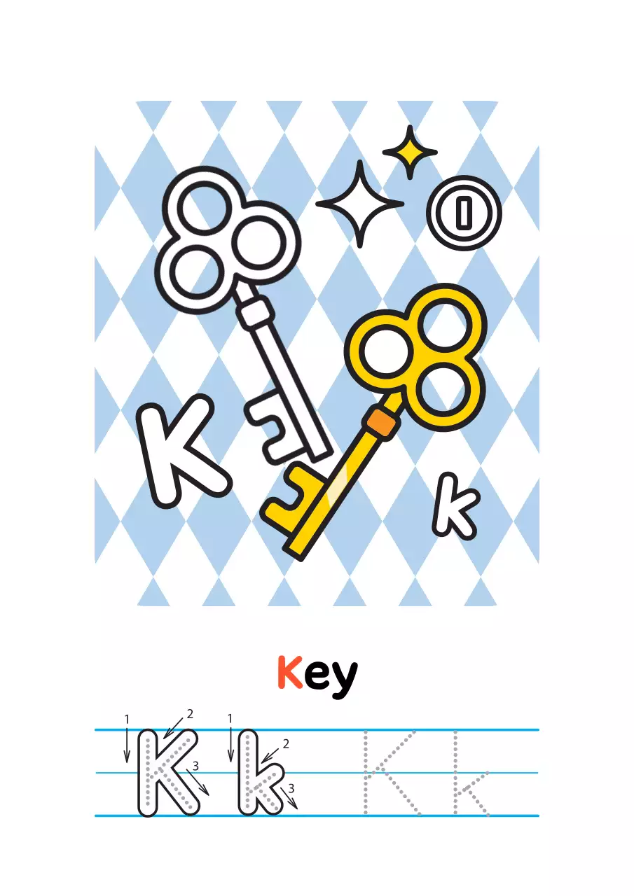 분홍 아기자기한 알파벳 교육 자료 I to Q