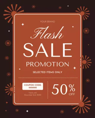 Orange Bold Sale Promotion Advertisement Instagram Post