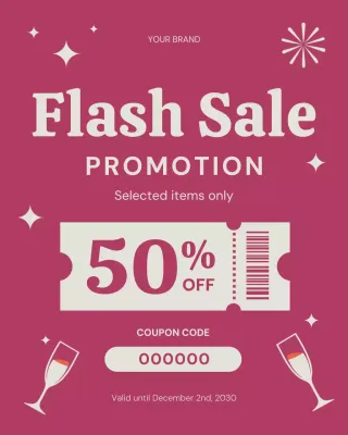 Pink Modern Sale Advertisement Instagram Post