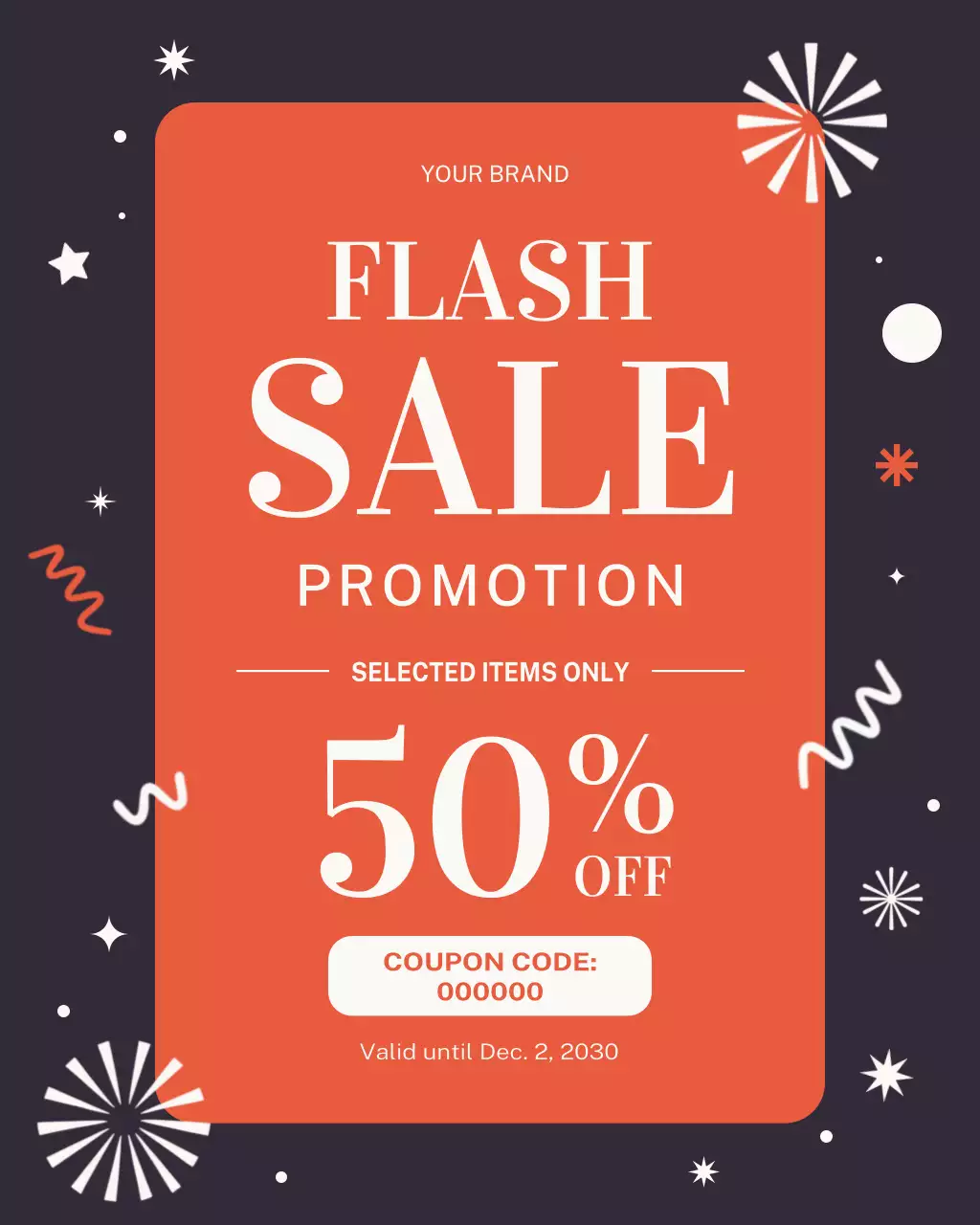 Orange Bold Sale Advertisement Instagram Post