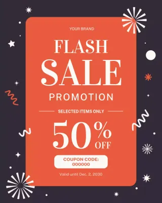 Orange Bold Sale Advertisement Instagram Post