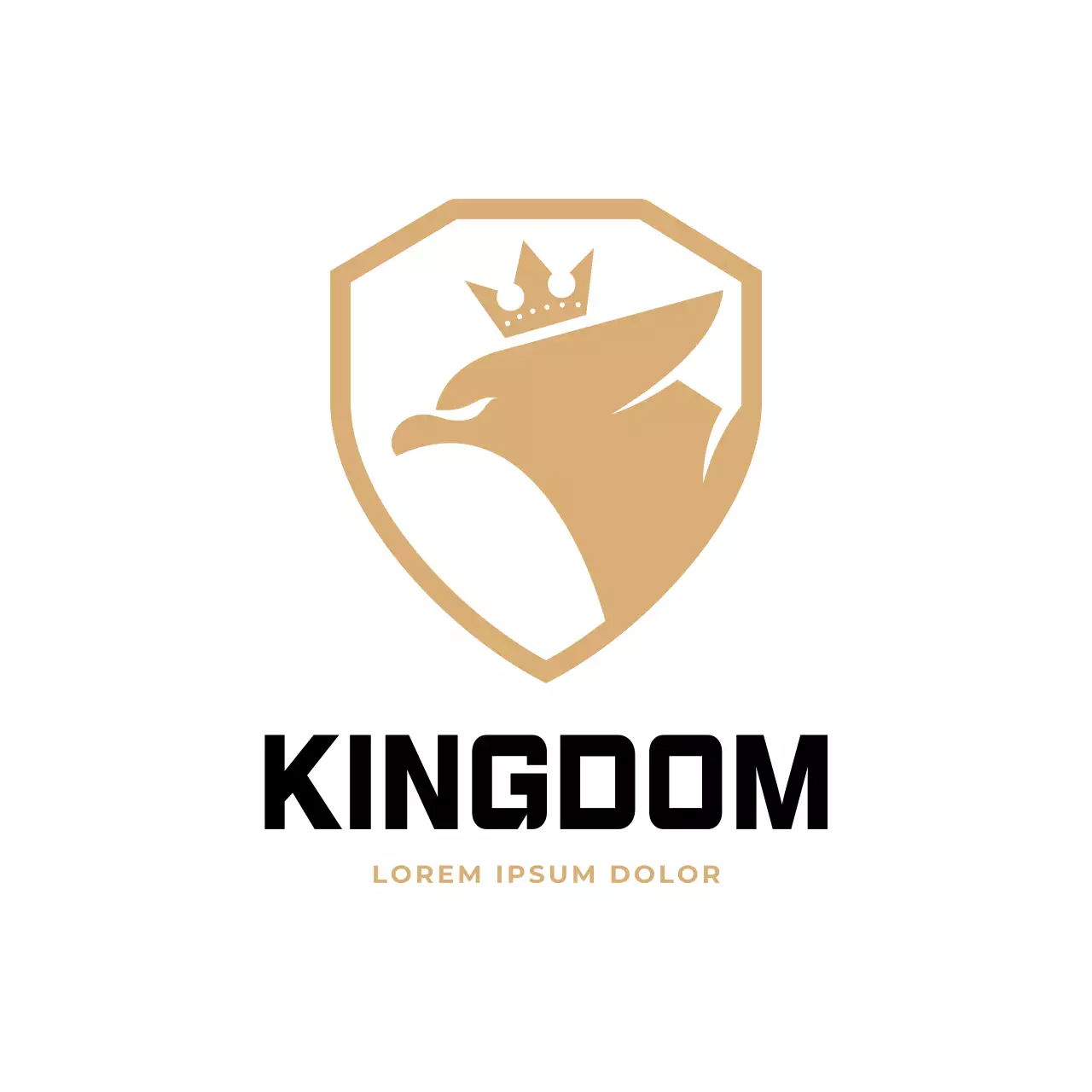 beige modern eagle for brand identity