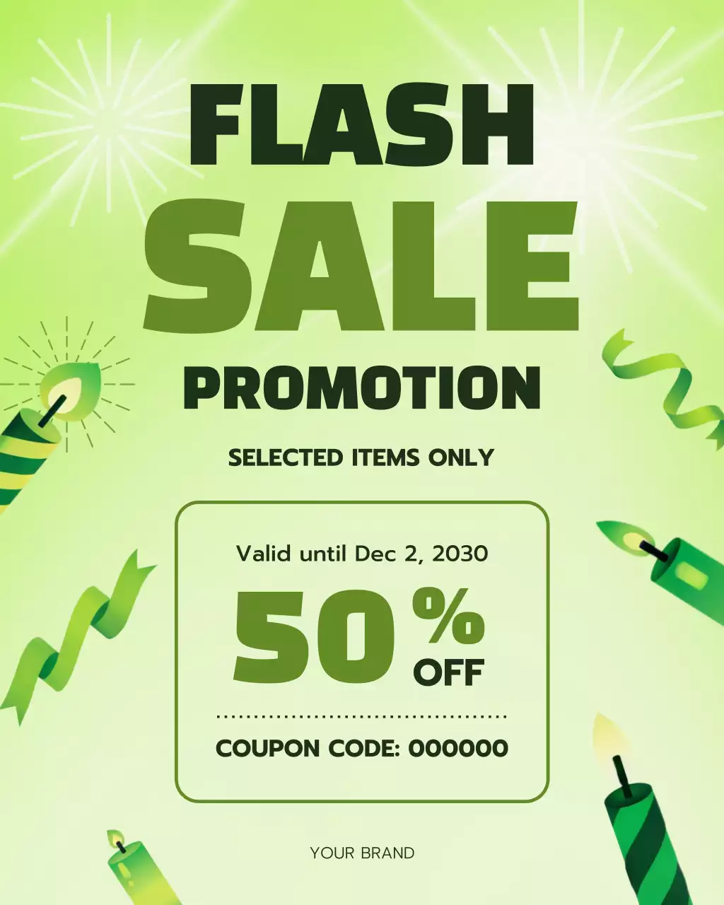 Green Modern Sale Promotion Instagram Post