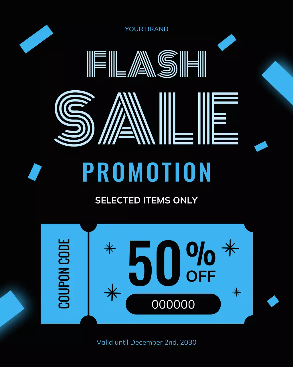 Blue Modern Sale Promotion Instagram Post