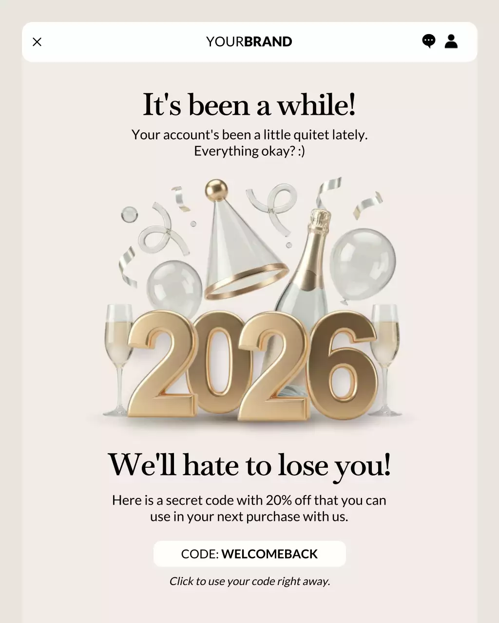 Gold Modern Elegant Discount Promotion