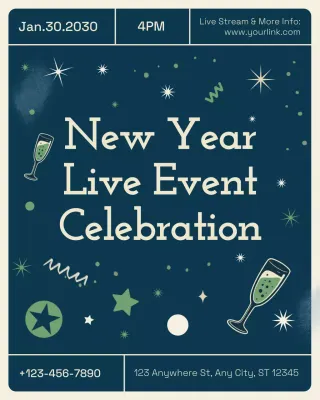 Retro Business Live Event Instagram Vertical