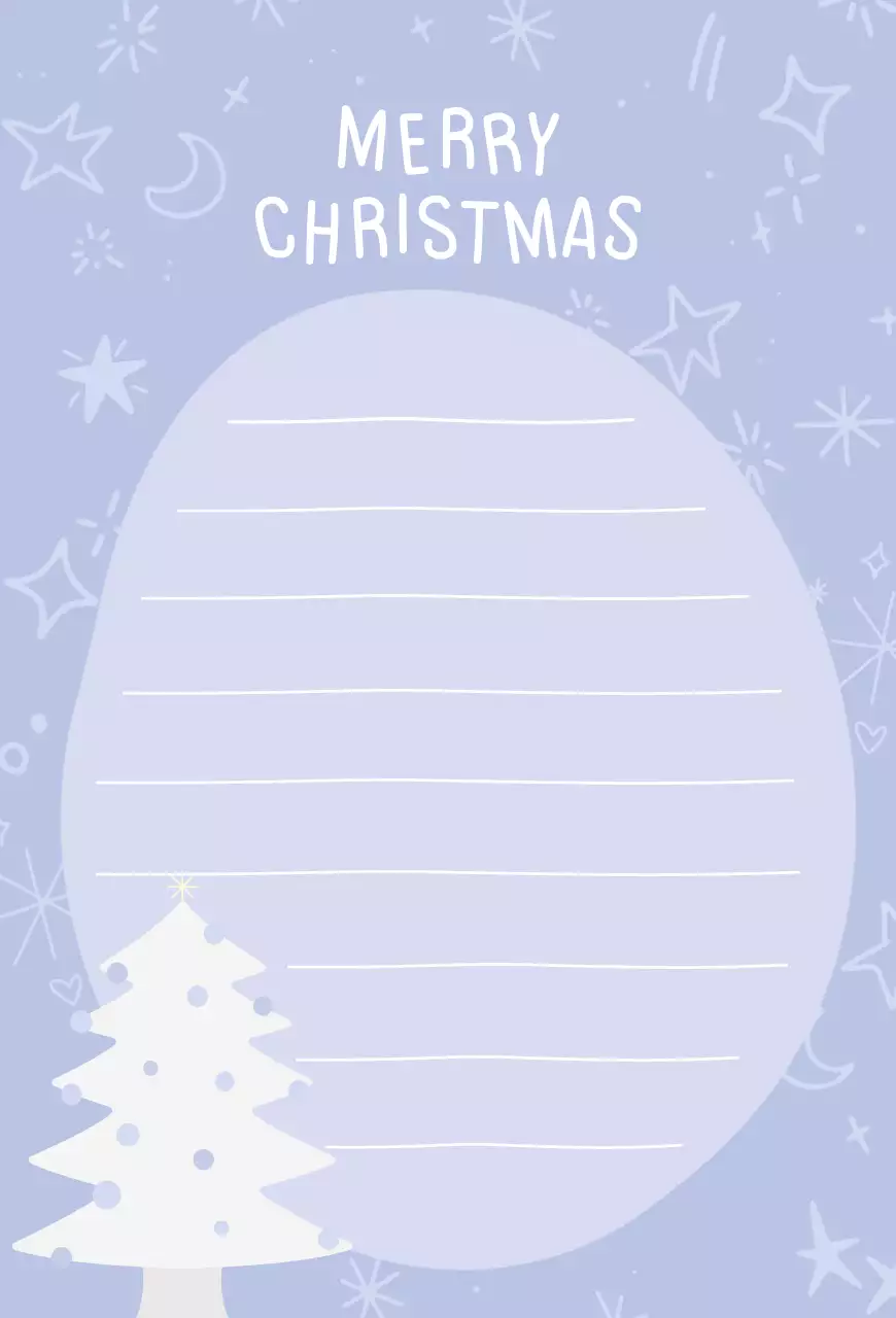 사랑스러운 화이트 크리스마스 카드