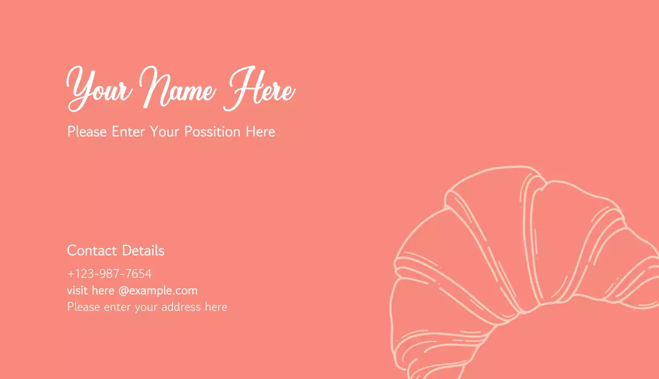 핑크 미니멀 베이커리 프로모션