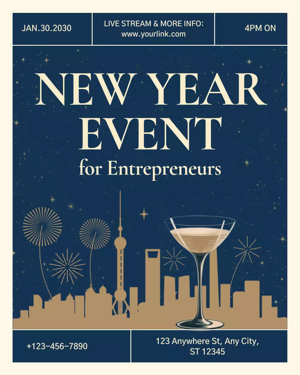 Elegant Business Live Event Instagram Vertical